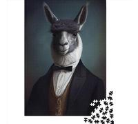 1000 Piece Cute Llama Art Jigsaw Puzzles for Adult Teenagers Home Educational Games DIY Toys 1000pcs (38x26cm)