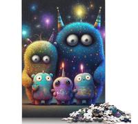 1000 Piece Cute Monsters Jigsaw Puzzlesfor Adults Paper Puzzle Jigsaws for Adults For Family Fun & Game Night 1000pcs (38x26cm)
