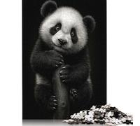 1000 Piece Cute Panda Bear Portrait Jigsaw Puzzles for Adults Teenagers Puzzles Wooden Puzzles Educational Game Challenge Toy 1000pcs (75x50cm)