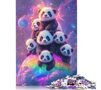 1000 Piece Cute_panda Jigsaw Puzzles for Adults Wooden Puzzle for Adults And Teenager Educational Puzzle 1000pcs (75x50cm)