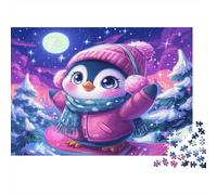 1000-Piece Cute Penguins Puzzle for Adults And Kids, Eco-Friendly Paper Jigsaw, Challenging & Relaxing Hobby Gift 70x50cm/1000pcs