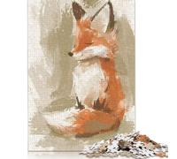 1000 Piece Cute Resting Fox Jigsaw Puzzlesfor Adults Teenagers Puzzles for Adults Puzzles Educational Game Challenge Toy 1000pcs (75x50cm)