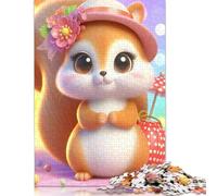 1000 Piece Cute Squirrel Jigsaw Puzzle for Adult Teenagers Christmas Eve Gifts 1000pcs (75x50cm)