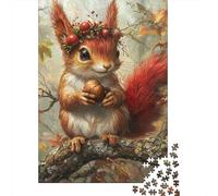 1000 Piece Cute Squirrel Jigsaw Puzzles for Adults Jigsaw Puzzles Educational Game Challenge Toy 1000pcs (75x50cm)