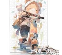 1000 Piece Cute Watercolor Bear Jigsaw Puzzles for Adults Puzzle Adult Jigsaw Puzzle Home Decoration Puzzle Toys 1000pcs (38x26cm)