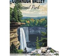 1000 Piece Cuyahoga Valley National Park Poster Jigsaw Puzzle for Adult Teenagers Paper Puzzles for Adults Family Activity Jigsaw Puzzles 38x26cm/1000pcs