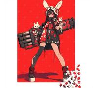 1000 Piece Cyber Bunny Enforcer Puzzle for Adults, Animal Themed Jigsaw Puzzle, Family Game Night Gift, 52x38cm/1000pcs