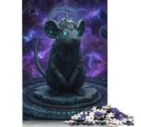 1000 Piece Cyberpunk Rat Space Adult Jigsaw Puzzle Wooden Puzzles for Teenagers Gifts Educational Game Challenge Toy 1000pcs (75x50cm)