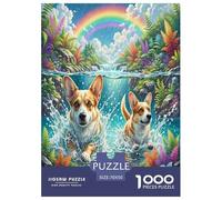 1000 Piece Dandie Dinmont Terrier Jigsaw Puzzles for Adults Educational Games Jigsaw Puzzle Home Decoration for The Whole for Women, Gifts for Men 70x50cm/1000pcs