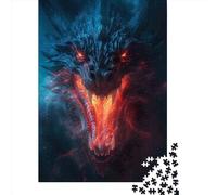 1000 Piece Dangerous Dragon Jigsaw Puzzle for Adult Teenagers Jigsaw Puzzle For Family Fun & Game Night 1000pcs (38x26cm)