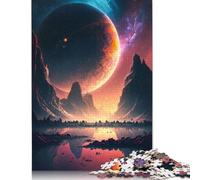 1000 Piece Dawn of Space Landscape Creative Square Jigsaw Puzzles for Adults & Wooden Puzzles Educational Toys 1000pcs (75x50cm)
