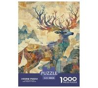 1000 Piece Deer God Game Puzzle for Adults Gifts Educational Games Home Decors Brainteasing Mythological Monster Jigsaw Puzzle for Women Men Adult 38x26cm/1000pcs