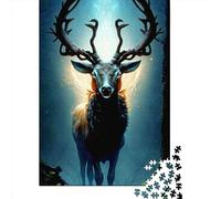 1000 Piece Deer Jigsaw Puzzles for Adult Teenagers Wooden Puzzles Sustainable Puzzle for Adults | Games 1000pcs (38x26cm)