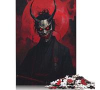 1000 Piece Demon Samurai Red Moon Jigsaw Puzzles for Adult Teenagers Puzzle for Adults And Teenager for Adults& Teens Age 12 Years Up 1000pcs (75x50cm)