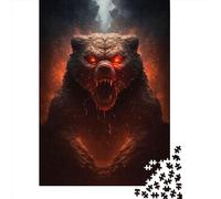 1000 Piece Demonic Bear Jigsaw Puzzles for Adult Teenagers Paper Puzzles Sustainable Puzzle for Adults | Games 1000pcs (38x26cm)