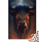 1000 Piece Demonic Bison Jigsaw Puzzle for Adult Teenagers Christmas Eve Gifts 1000pcs (75x50cm)