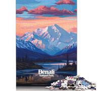 1000 Piece Denali National Park Alaska Landscape Puzzles for Adults Paper Puzzles Educational Games For Kids 38x26cm/1000pcs