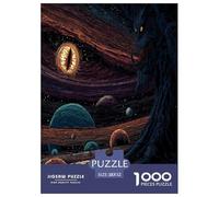 1000 Piece Devil's Eye Game Puzzle for Adults Gifts Fun Challenging Home Decors Space Demon Jigsaw Puzzle for Adults And Kids Age 12 And Up 52x38cm/1000pcs