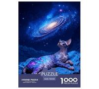 1000 Piece Devon Rex Cat Jigsaw Puzzles for Adults - Family Fun, Educational Toys, Rock Nebula Jigsaws, Home Decoration Unique Gift 70x50cm/1000pcs