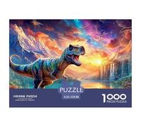 1000 Piece Dinosaur Jigsaw Puzzle Challenging And Brainteasing Home Decoration Puzzle Educational Games for Home,Office,Decor Age 12+ for Adults 52x38cm/1000pcs