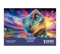 1000 Piece Dinosaur Jigsaw Puzzles Challenging And Brainteasing Home Decoration Stress Relief Gift Suitable for Decompression Age 12+ for Adults 52x38cm/1000pcs