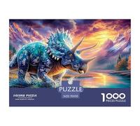 1000 Piece Dinosaur Jigsaw Puzzles Challenging And Brainteasing Wall Decor Stress Relief Gift for Home,Office,Decor Age 12+ for Adults 70x50cm/1000pcs