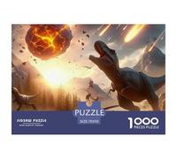 1000 Piece Dinosaur Jigsaw Puzzles Dinosaur Fun, Challenging for Adults Home Decoration Educational Game Age 12+ for Adults 70x50cm/1000pcs
