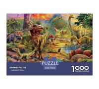 1000 Piece Dinosaur Kingdom Puzzles for Adults Wooden Puzzles Educational Game for Children As A 1000pcs (75x50cm)