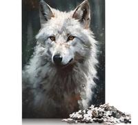 1000 Piece Direwolf Portrait Painting Jigsaw Puzzlesfor Adults Puzzle Jigsaws for Adults Unique Home Decor And Gifts 1000pcs (38x26cm)