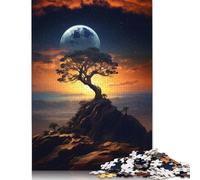 1000 Piece Distant World Eternal Dawn Square Puzzles for Adults & Wooden Puzzles Educational Game 1000pcs (75x50cm)