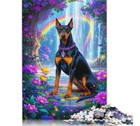 1000 Piece Doberman Pinscher Puzzles for Wooden Puzzles Educational Game for Adult 1000pcs (75x50cm)