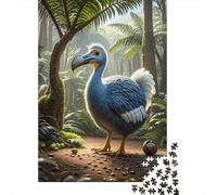 1000 Piece Dodo Bird Jigsaw Puzzles for Adults Challenge Toy Family Game Home Decoration Dodo Primeval Forest Puzzles Unique Gift 1000pcs (75x50cm)