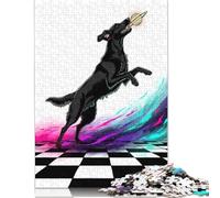 1000 Piece Dog Catching Planet Jigsaw Puzzle for Adult Teenagers Wooden Puzzle Jigsaws for Adults Sustainable Puzzle for Adults 1000pcs (75x50cm)