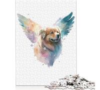 1000 Piece Dogs in Watercolor Style Adult Jigsaw Puzzle Puzzle Jigsaws for Adults Jigsaw Puzzles for Adults Educational Game Challenge Toy 1000pcs (75x50cm)