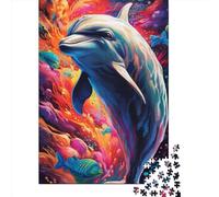 1000 Piece Dolphin Jigsaw Puzzles for Adult Teenagers Paper Puzzles Sustainable Puzzle for Adults | Games 1000pcs (38x26cm)