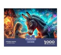 1000 Piece Donkey (18)_2 Jigsaw Puzzles Challenging And Brainteasing Wall Decor Stress Relief Gift Suitable for Decompression Age 12+ for Adults 52x38cm/1000pcs