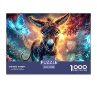 1000 Piece Donkey for Adults Jigsaw Challenging And Brainteasing Wall Decor Stress Relief Gift for Home,Office,Decor Age 12+ for Adults 52x38cm/1000pcs