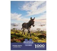 1000 Piece Donkey Jigsaw Puzzle for Adults - Cooperative Play & Educational Activity, Cloudy Tundra Puzzle, Home Decoration Gifts 38x26cm/1000pcs