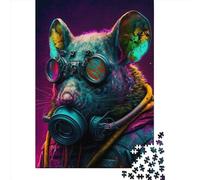 1000 Piece Doomsday Rat Square Jigsaw Puzzles for Adults & Wooden Puzzles Learning Educational Toys Family Games 1000pcs (75x50cm)