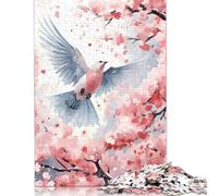 1000 Piece Dove Cherry Blossom Jigsaw Puzzle Adult Jigsaw Puzzle Puzzle for Adults And Teenager 1000pcs (75x50cm)