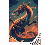 1000 Piece Dragon Animal Jigsaw Puzzles for Adults Puzzle Adult Jigsaw Puzzle Home Decoration Puzzle Toys 1000pcs (75x50cm)