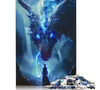 1000 Piece Dragon Girl Power Square Puzzle for Adults, Wooden Puzzles Puzzle Hands-on Game 1000pcs (75x50cm)