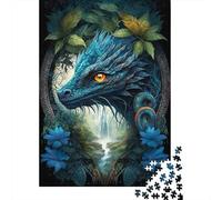 1000 Piece Dragon In Mandala Jungle Jigsaw Puzzle for Adult Teenagers Wooden Learning Educational Toys 1000pcs (75x50cm)