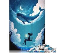 1000 Piece Dream Night Fantasy Jigsaw Square Puzzle for Adults & Paper Puzzles Educational Game Challenge Toy 38x26cm/1000pcs