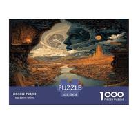 1000 Piece Dream River Valley Jigsaw Puzzles Great Gift for Adults Challenging Games Home Decoration The Celestial Shadow Jigsaw Puzzle for Women Men Adult 52x38cm/1000pcs