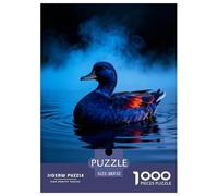1000 Piece Duck Jigsaw Puzzle for Adults - Family Game Night & Educational Fun, Cloudy Lake Puzzle, Home Decoration Unique Gift 52x38cm/1000pcs
