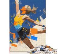 1000 Piece Dynamic Female Athlete Puzzles for Adults & Wooden Puzzles Educational Puzzle Family Game 1000pcs (75x50cm)