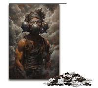 1000 Piece Dystopian Apocalypse Smoke Puzzles Gifts Jigsaw for Adults Christmas Wishlist with Santa Claus for Teenager Age 14 Up 75x50cm
