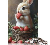 1000 Piece Easter Cute Bunny Jigsaw Puzzles for Adults Puzzle Adult Jigsaw Puzzle Home Decoration Puzzle Toys 1000pcs (75x50cm)