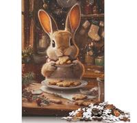 1000 Piece Easter Cute Bunny Jigsaw Puzzles for Adults Puzzles Learning Educational Toys 1000pcs (75x50cm)